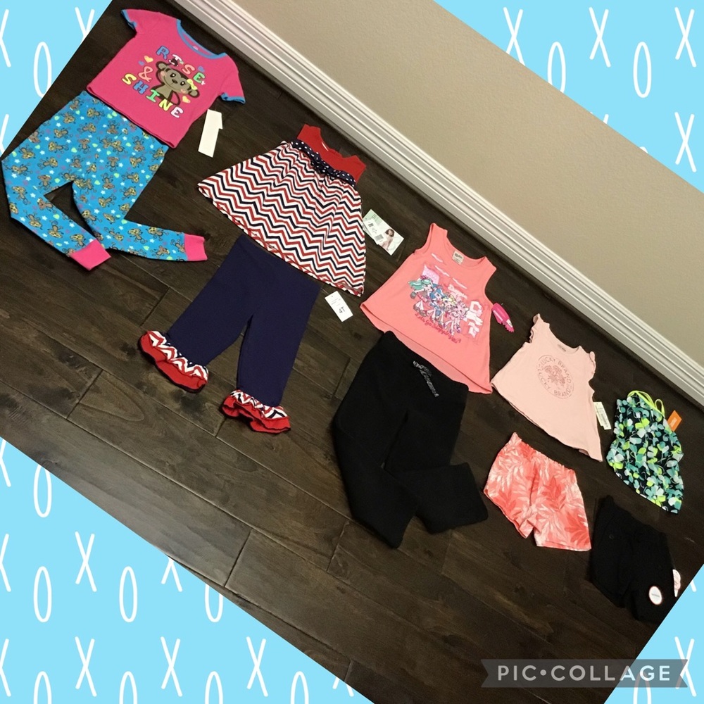 NWT! Lot of 10 Girl sz 4-5 T Spring summer clothes